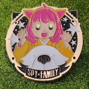 3/$20 Anya Forger Spy x Family Anime Large Enamel Pin